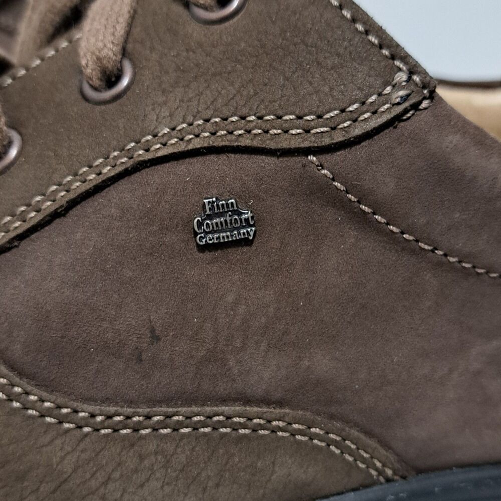 Finn Comfort Made In Germany Lace Up  Womens Comfort Shoes Size 10.5 Brown - Picture 15 of 17